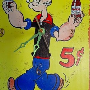 Plaque of Popeye the sailor man